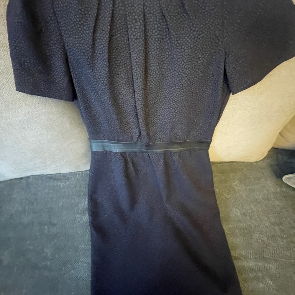 H&M Blue Sheath Dress Crew Neck Short Sleeves